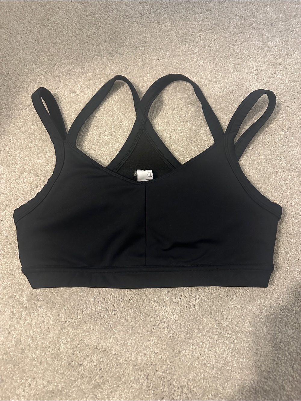 Oiselle Strappy Bra in Black